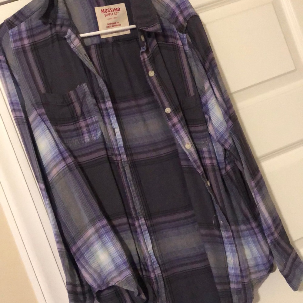Boyfriend fit flannel top